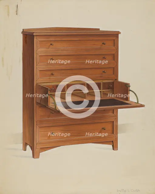 Secretary, 1937. Creator: Irving I. Smith.