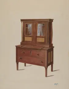 Secretary Bookcase, c. 1936. Creator: Rex F Bush