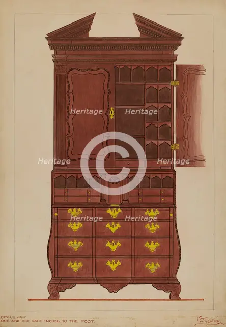 Secretary, c. 1936. Creator: Rolland Livingstone.