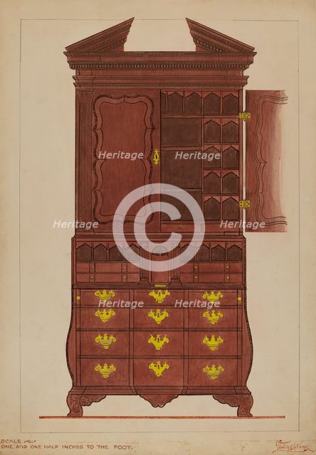 Secretary, c. 1936. Creator: Rolland Livingstone.