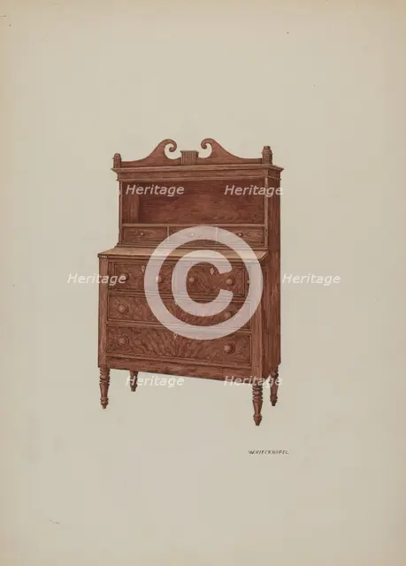 Secretary Cabinet, 1935/1942. Creator: William Kieckhofel.