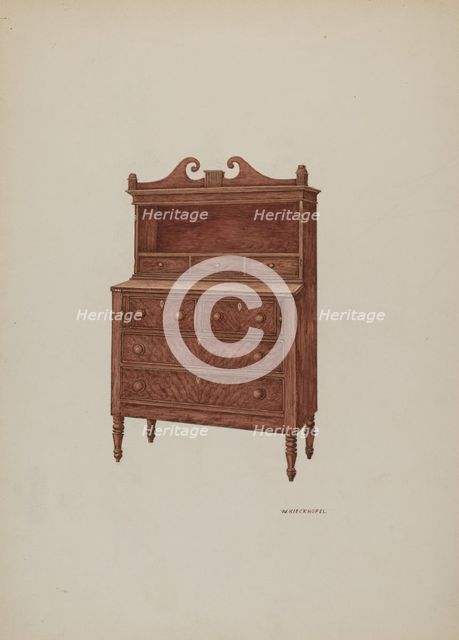 Secretary Cabinet, 1935/1942. Creator: William Kieckhofel.