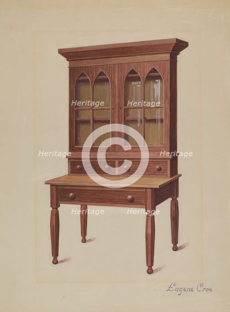 Secretary Desk, c. 1936. Creator: Eugene Croe.