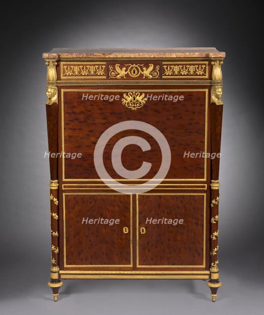 Secretary (Secrétaire), c. 1800. Creator: Bernard Molitor (French, 1755-1833), attributed to.