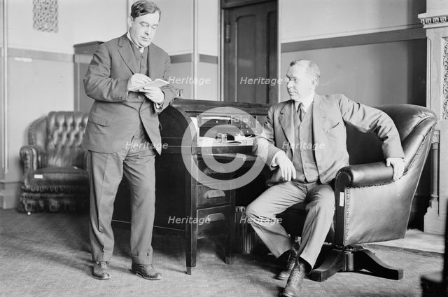 Secretary Tierney and Governor Glynn, 1913 or 1914. Creator: Bain News Service.