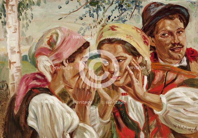 Secrets, between 1908-1912. Creator: Wincenty Wodzinowski.