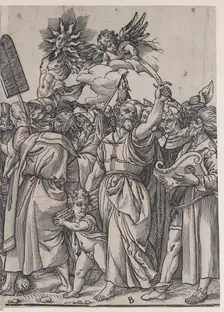 Section B: Isaac, Noah and other figures, from The Triumph of Christ, 1836. Creator: Andrea Andreani