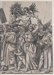 Section B: Isaac, Noah and other figures, from The Triumph of Christ, 1836. Creator: Andrea Andreani