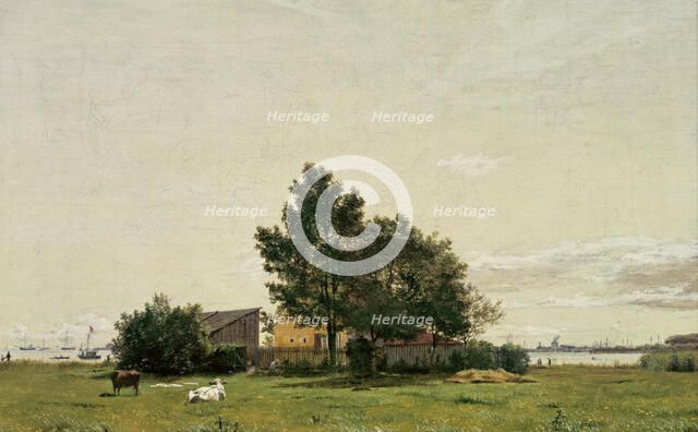 Section near the Lime Kiln with a View towards Copenhagen, 1836. Creator: Christen Kobke.