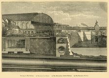 Section of the Thames Embarkment, 1867 (c1876). Creator: Unknown