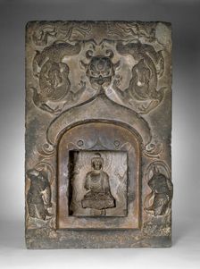 Section of a Buddhist Pagoda, Tang dynasty (A.D. 618-907), dated 724. Creator: Unknown