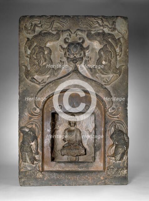 Section of a Buddhist Pagoda, Tang dynasty (A.D. 618-907), dated 724. Creator: Unknown.