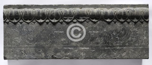 Section of a Coffin Platform: Horizontal Panel, 550-577. Creator: Unknown.