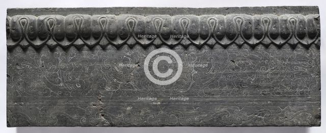 Section of a Coffin Platform: Horizontal Panel, 550-577. Creator: Unknown.