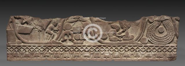 Section of a Coping Rail, c. 150 BC. Creator: Unknown.