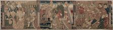 Section of an Embroidered Frieze: Ahasuerus and Esther, The Pope Chiding the Emperor…, 1625-1649. Creator: Unknown