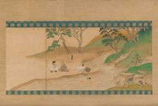 Section of Jin'o-ji Engi Emaki (Konin Shonin E- den), early 14th century. Creator: Unknown