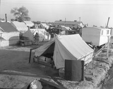 Section of Kern migrant camp, California, 1936. Creator: Dorothea Lange