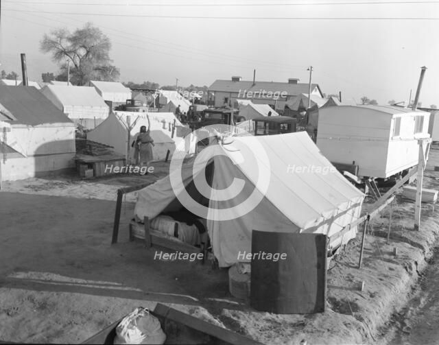 Section of Kern migrant camp, California, 1936. Creator: Dorothea Lange.