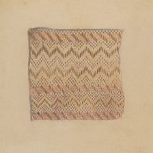 Section of Mat, c. 1935. Creator: Mary Berner