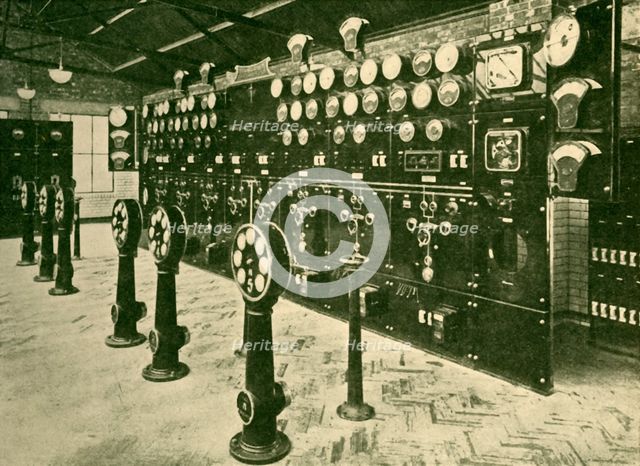 'Section of Switchboard in Power House, Metropolitan Railway', 1930. Creator: Unknown.
