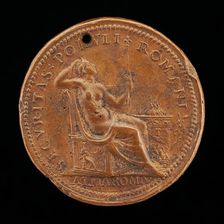 Securitas near an Altar [reverse], late 16th-early 17th century. Creator: Lorenzo Fragni