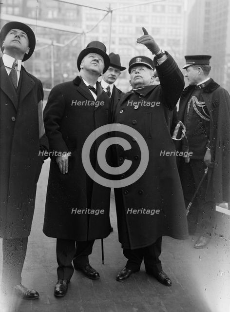 Secy Daniels, Capt. C.A. Adams, 16 Mar 1918. Creator: Bain News Service.