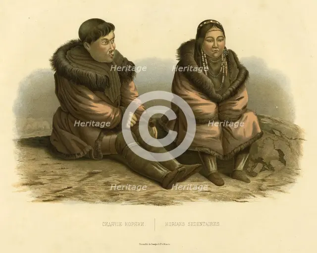 Sedentary Koryaks, 1856. Creator: Ivan Dem'ianovich Bulychev.