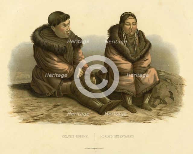 Sedentary Koryaks, 1856. Creator: Ivan Dem'ianovich Bulychev.