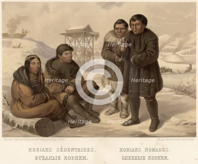 Sedentary Koryaks. Reindeer Koryaks, 1862. Creator: Karlis Huns.