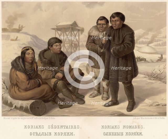 Sedentary Koryaks. Reindeer Koryaks, 1862. Creator: Karlis Huns.