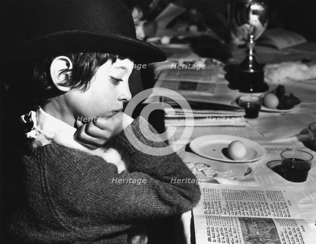 Seder table at the Kerem School, London, 21 April 1978. Creator: Peter Fisher.