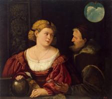 Seduction (Old Man and a Young Woman), 1516. Creator: Giovanni Cariani