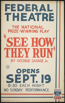 See How They Run, Seattle, 1938. Creator: Unknown