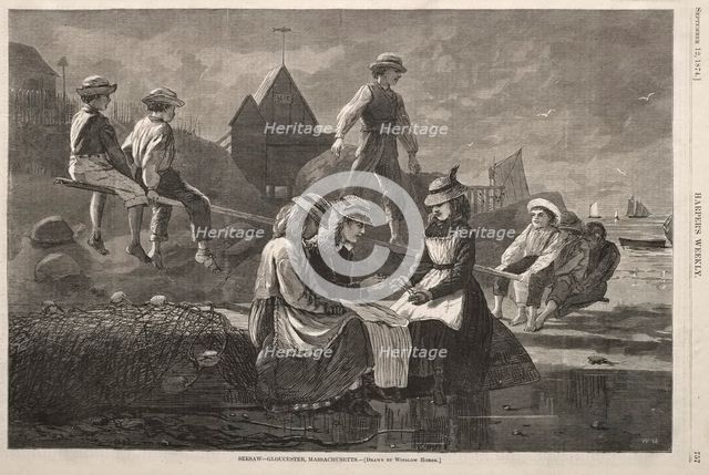 See Saw - Gloucester, Massachusetts, 1874. Creator: Winslow Homer (American, 1836-1910).