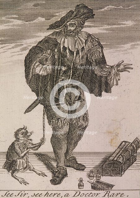 'See Sir, see here, a Doctor Rare', Cries of London, (c1688?). Artist: Anon