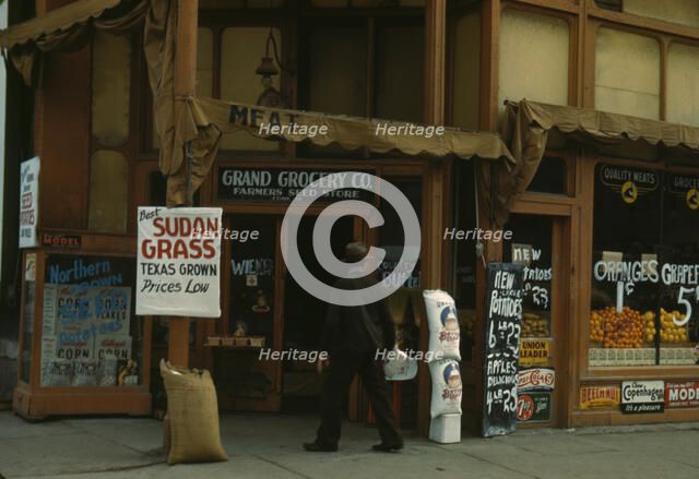 Seed and feed store, Lincoln, Nebr., 1942. Creator: John Vachon.