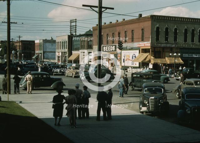 Seed and feed store, Lincoln, Nebraska, 1942. Creator: John Vachon.