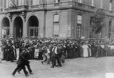 Seeking relief at a Mairie, Paris, 1914. Creator: Bain News Service