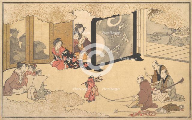 Seeing a Performance, 1789. Creator: Kitagawa Utamaro.