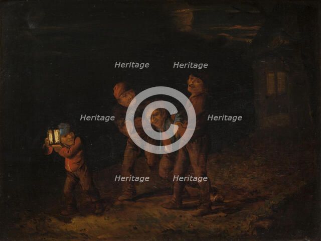 Seeing the Drunkard Home, 1621-1638. Creator: Unknown.