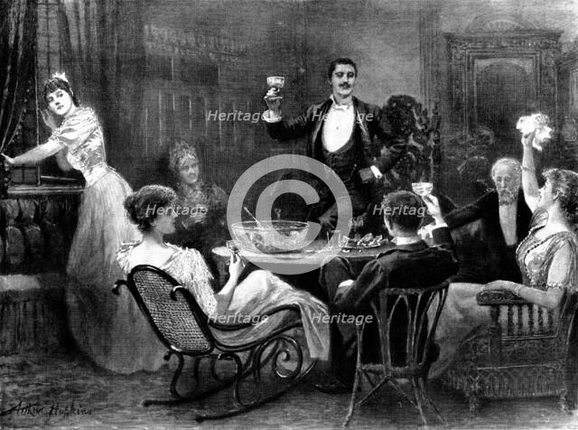 Seeing the New Year in, 1898. Creator: Unknown.