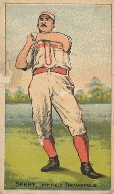 Seery, Left Field, Indianapolis, from the Gold Coin series (N284) for Gold Coin Chewing To..., 1887. Creator: D Buchner & Co