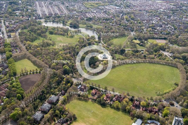 Sefton Park, an early example of a municipal park, Liverpool, 2021. Creator: Damian Grady.