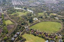 Sefton Park, an early example of a municipal park, Liverpool, 2021. Creator: Damian Grady