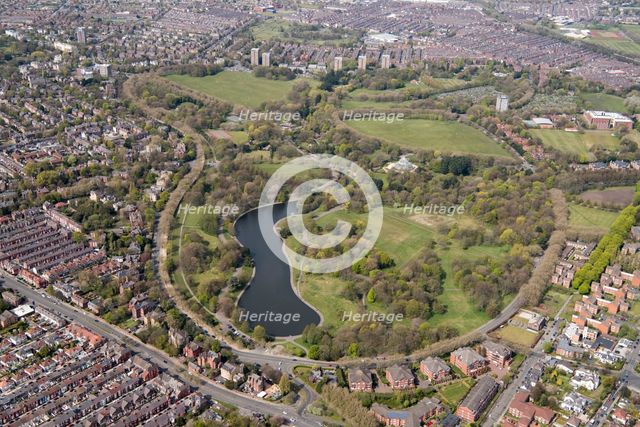 Sefton Park, an early example of a municipal park, Liverpool, 2021. Creator: Damian Grady.