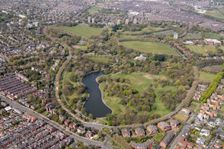 Sefton Park, an early example of a municipal park, Liverpool, 2021. Creator: Damian Grady