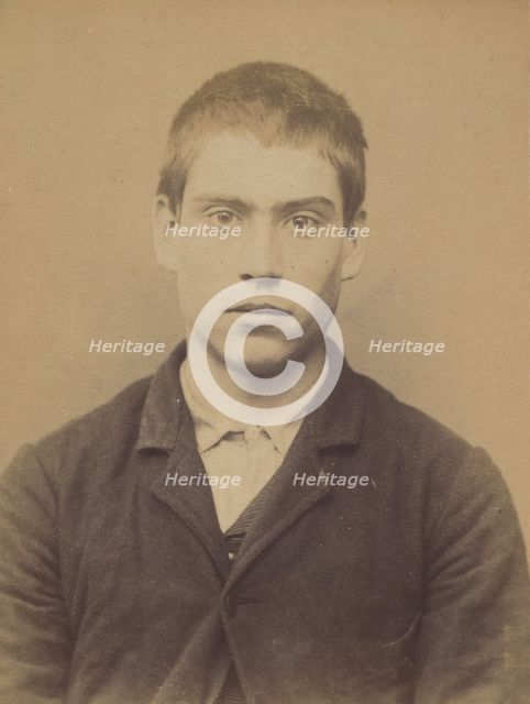 Segard. émilien (dit Segard Fils). 18 ans, né à Saloüel (Somme). Peintre en voitures. Anar..., 1894. Creator: Alphonse Bertillon.