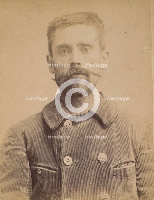 Segard. Philogone. 44 ans (35 ans inscrit sur la photo), né à Salond (Somme). Journalis..., 1891-95. Creator: Alphonse Bertillon.