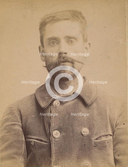 Segard. Philogone. 44 ans (35 ans inscrit sur la photo), né à Salond (Somme). Journalis..., 1891-95. Creator: Alphonse Bertillon.